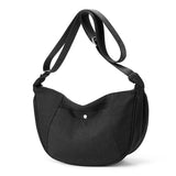 Women's Crescent Shoulder Bag CrossBody Nylon Handbag