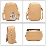 Women's Small Bag PU Leather Multifunction High Flap Printing Shoulder Bags