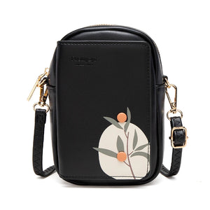 Women's Small Bag PU Leather Multifunction High Flap Printing Shoulder Bags
