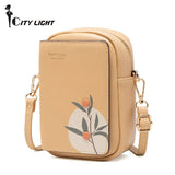Women's Small Bag PU Leather Multifunction High Flap Printing Shoulder Bags