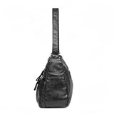Soft Leather Shoulder Bag Casual Crossbody Bag For Women