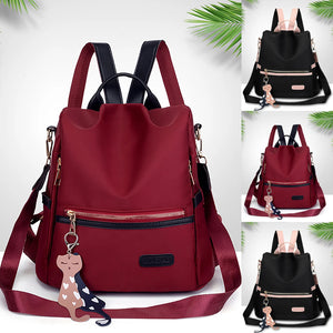 Women's Travel Waterproof Backpack Laptop Bag 18x14x8