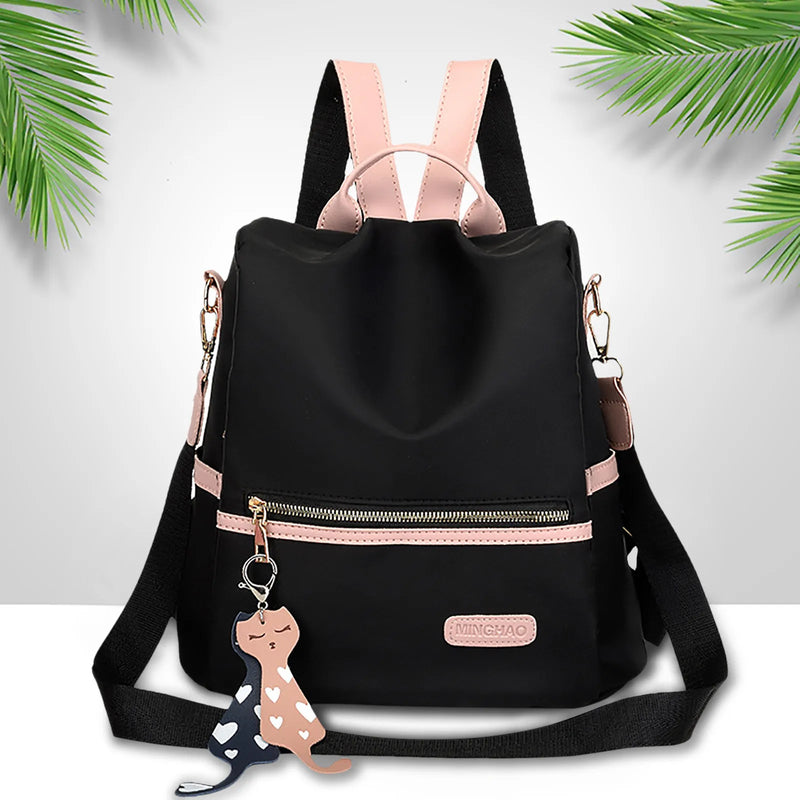 Women's Travel Waterproof Backpack Laptop Bag 18x14x8