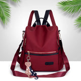 Women's Travel Waterproof Backpack Laptop Bag 18x14x8