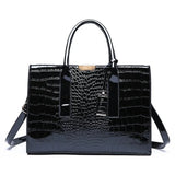 Crocodile Pattern Handbag European American Shoulder Tote Bag Women