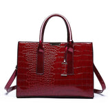 Crocodile Pattern Handbag European American Shoulder Tote Bag Women