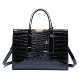 Crocodile Pattern Handbag European American Shoulder Tote Bag Women