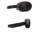 Women's Round Leather Waist Bag Shoulder Crossbody Chest Hip Purse