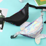 Colorful Sequin Waist Bag Chest Pouch Shoulder Belt Bag