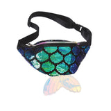 Colorful Sequin Waist Bag Chest Pouch Shoulder Belt Bag
