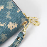 Women's Long Clutch Bag Double Zipper Hand Strap Bag