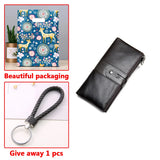 Women's Long Zipper Leather Wallet Hasp Ladies Purses