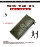 Women's Long Zipper Leather Wallet Hasp Ladies Purses