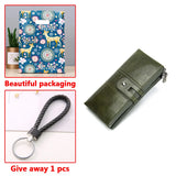 Women's Long Zipper Leather Wallet Hasp Ladies Purses