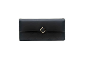 Women's Long Buckle Handbag PU Wallet Bag