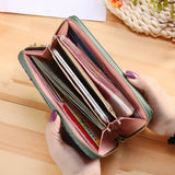 Sequins Patchwork Letter Wallets PU Leather Tassel Rivet Clutch Bag