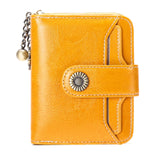 Short Leather Wallet with Large Capacity