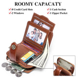Short Leather Wallet with Large Capacity