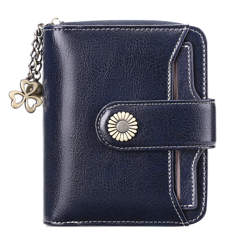 Short Leather Wallet with Large Capacity