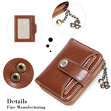 Short Leather Wallet with Large Capacity