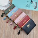 Women's Short Wallet Zipper Fringe Zero Wallet