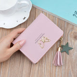 Women's Short Wallet Zipper Fringe Zero Wallet