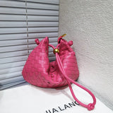 Women's Woven Bag Messenger Bag Metal Ball Cloud Dumpling Bag BM133