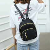 Womens Backpack Girls Zip Nylon Mini Backpack Travel School Bag