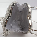 Crystal Evening Clutch Purse With Tassel Point Glitter