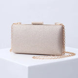 Champagne Evening Clutch Retro Bling Shoulder Bag for Wedding
