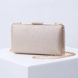 Champagne Evening Clutch Crossbody Bag for Wedding