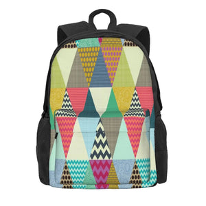 York Beauty Triangles Backpacks Men's Backpacks Bags For Women Zipper