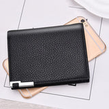 Youth Men Wallet Short Ultra-thin Pu Leather Money Coins Pack Purse