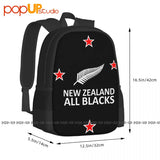 Zealand Fern Southern Nz Cross Rugby Fan Chest Placement Backpack