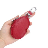 Leather Zipper Car Key Wallet Organizer Holder