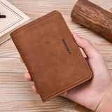 Retro Leather Men's Wallet Short Multi-Card Change Purse Buckle Wallet