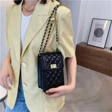 Women Mini Shoulder Bag with Chain Strap Ladies Small Clutch Wallet