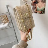 Women Mini Shoulder Bag with Chain Strap Ladies Small Clutch Wallet