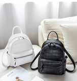 Arrival Crocodile Pattern Women's Bag Embossed Ladies Small Backpack