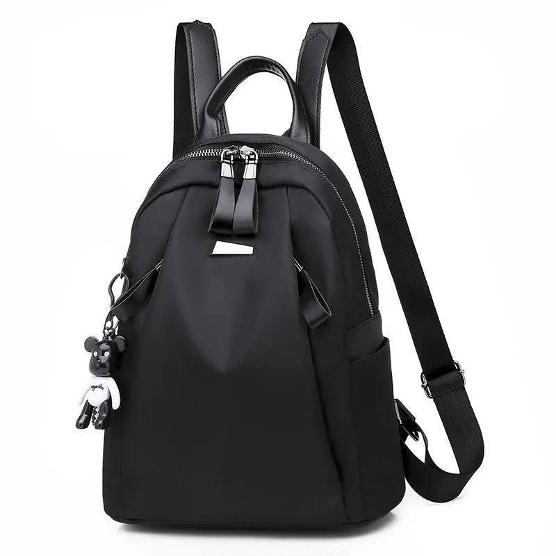 Solid Shoulder Straps Backpack Women Bag Hot Students Backpack