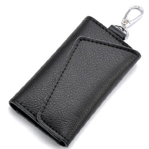 Men's Leather Key Holder Wallet Organizer for Female Bags