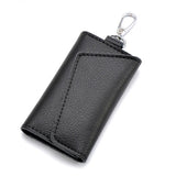 Men's Leather Key Holder Wallet Organizer for Female Bags