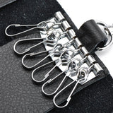Men's Leather Key Holder Wallet Organizer for Female Bags