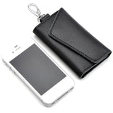 Men's Leather Key Holder Wallet Organizer for Female Bags