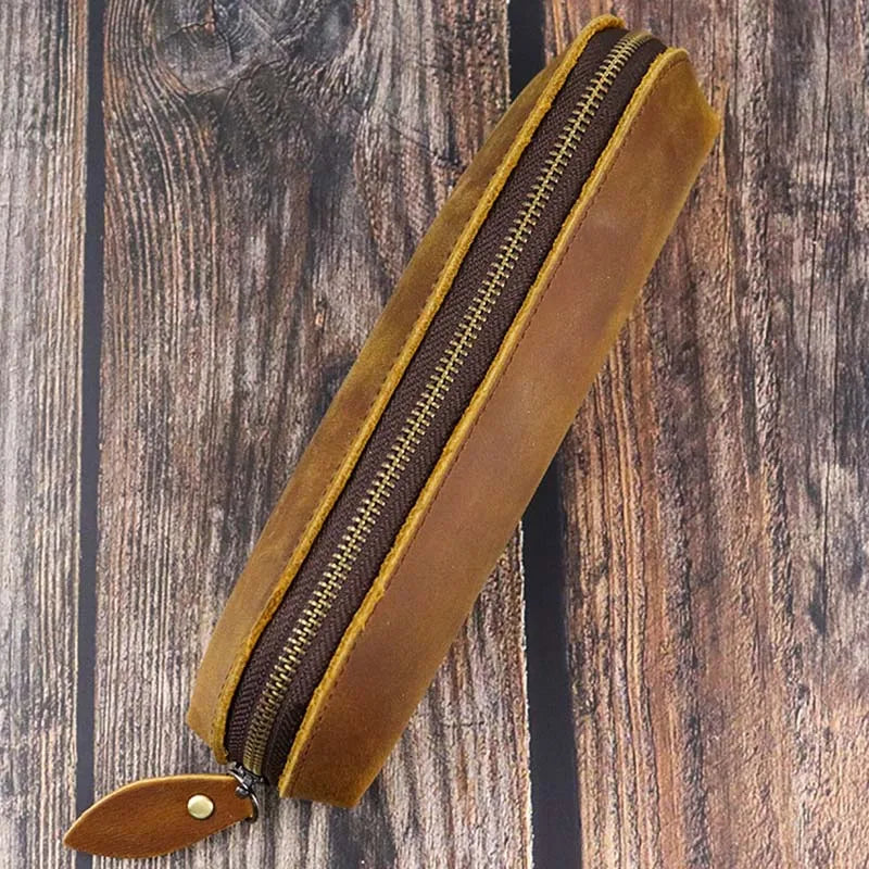 Men's Crazy Horse Leather Wallets & Accessories Set