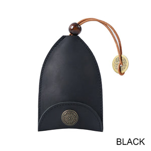 Vintage Leather Car Key Holder Housekeeper Hook Ring Organizer