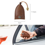 Vintage Leather Car Key Holder Housekeeper Hook Ring Organizer