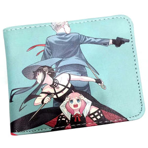 Cartoon Print Zipper Pouch Wallet for Photo Holder