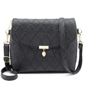 Pink Quilted Messenger Bag for Women