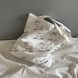 Art Lamb Canvas School Bag Lightweight Women's Handbag